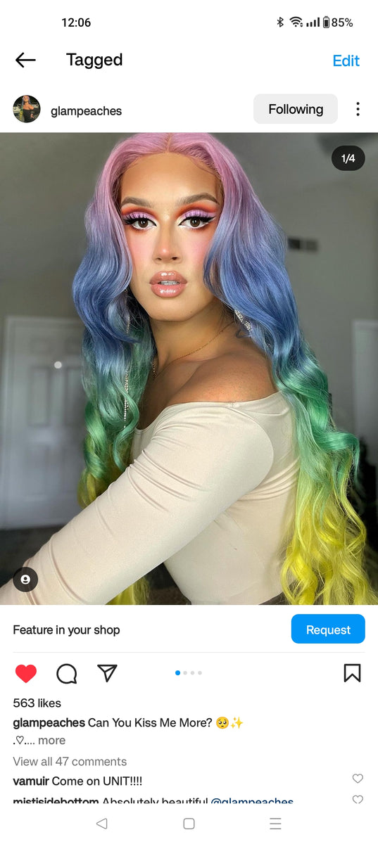 Quality Rainbow Wig by Lit Unicorns Make It LIT UNICORNS