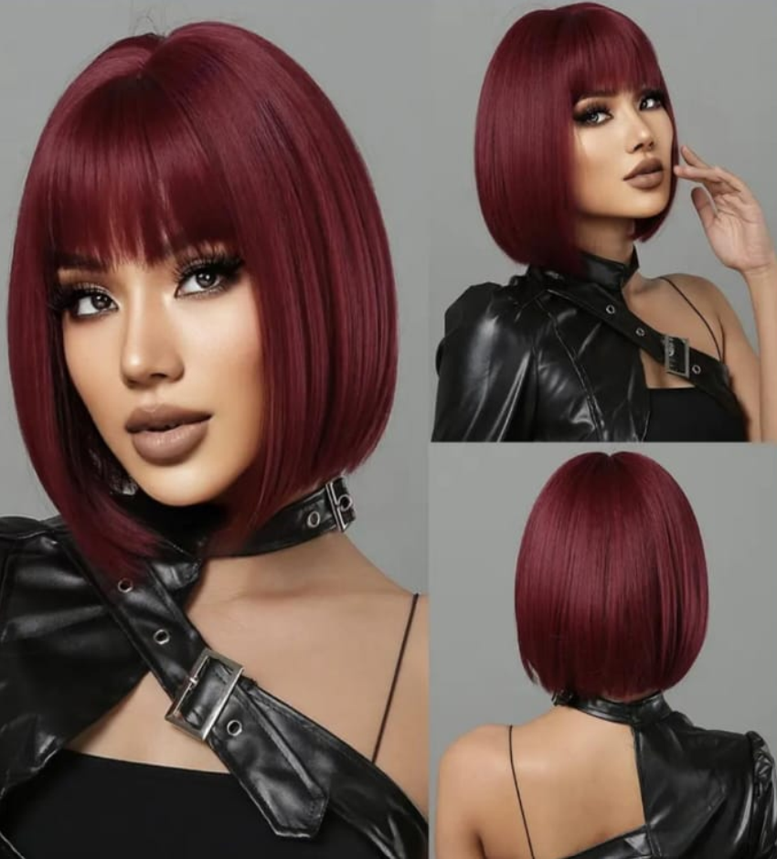Red Bob Wig MYSTIQUE Lit Unicorns – LIT UNICORNS - Main Image
