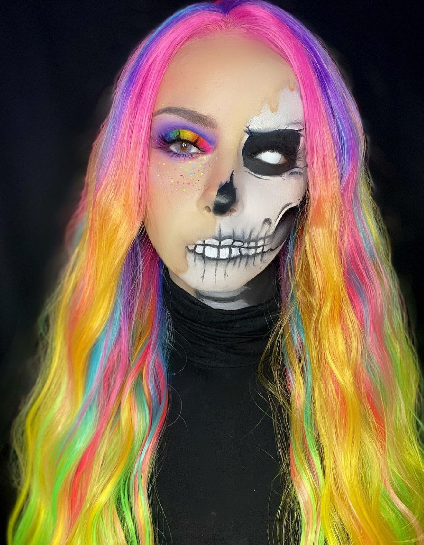 UV Rainbow Wig UV Rainbow Wig