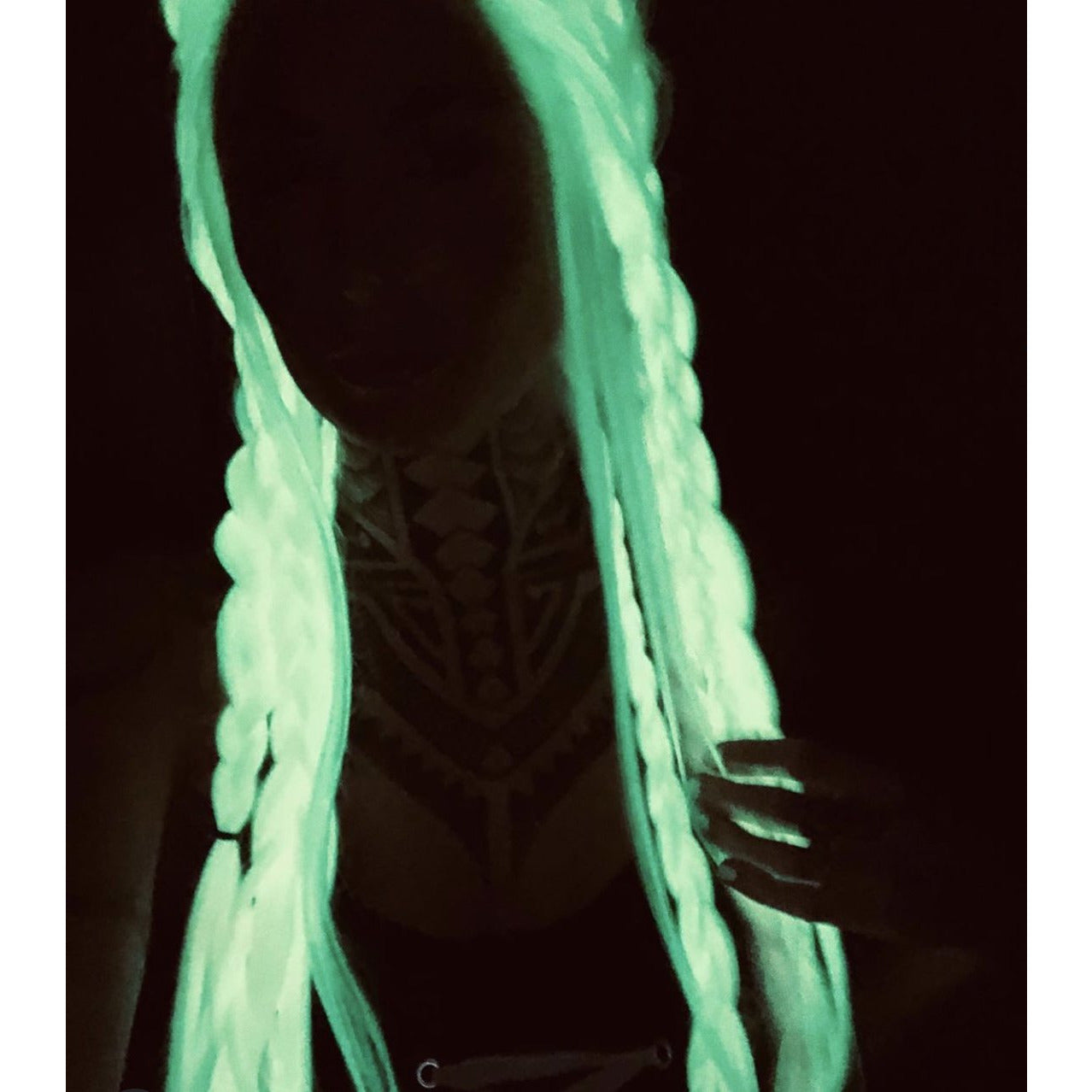 LIT UNICORNS - Wig - WHITE GLOW DOWN