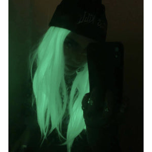 LIT UNICORNS - Wig - WHITE GLOW DOWN